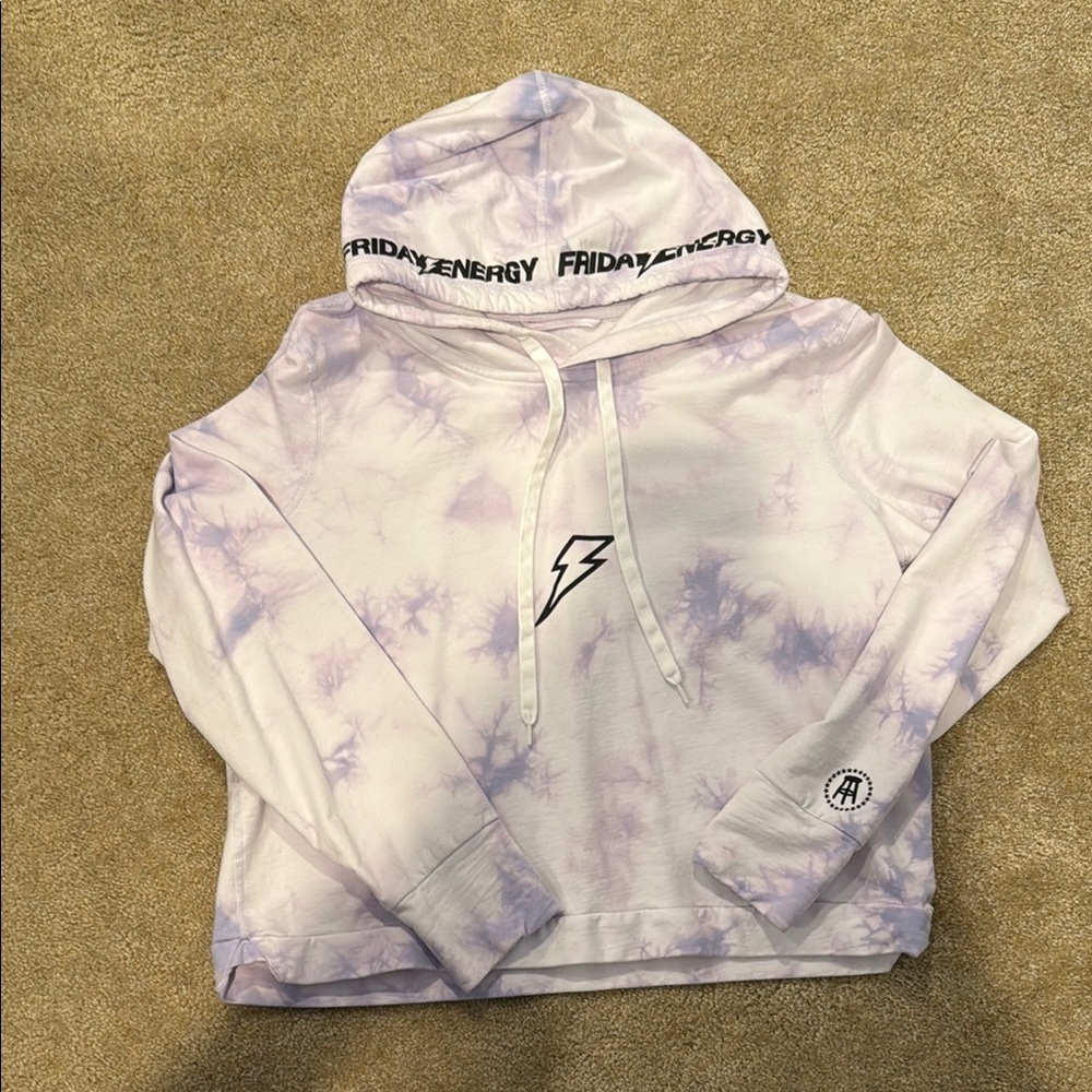 Tie-Dye Hoodie with Lightning Bolt